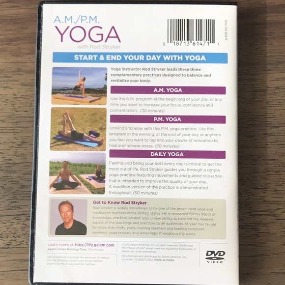 GAIAM A.M./P.M. Yoga DVD - Picture 2 of 4